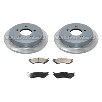 DuraGo® - Premium™ Plain Rear Brake Kit with Semi-Metallic Pads