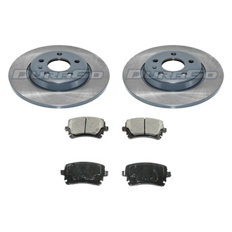 DuraGo® - Premium™ Plain Rear Brake Kit with Semi-Metallic Pads