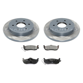 DuraGo® - Premium™ Plain Rear Brake Kit with Semi-Metallic Pads