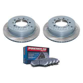 DuraGo® - Premium™ Plain Rear Brake Kit with Semi-Metallic Pads