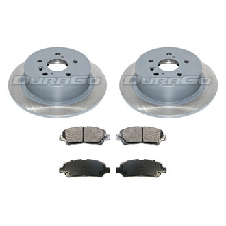 DuraGo® - Premium™ Plain Rear Brake Kit with Semi-Metallic Pads