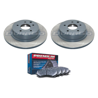 DuraGo® - Premium™ Plain Rear Brake Kit with Semi-Metallic Pads