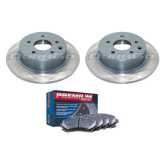 DuraGo® - Premium™ Plain Rear Brake Kit with Semi-Metallic Pads