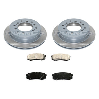 DuraGo® - Premium™ Plain Rear Brake Kit with Semi-Metallic Pads