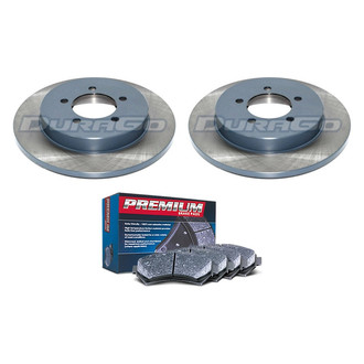 DuraGo® - Premium™ Plain Rear Brake Kit with Semi-Metallic Pads