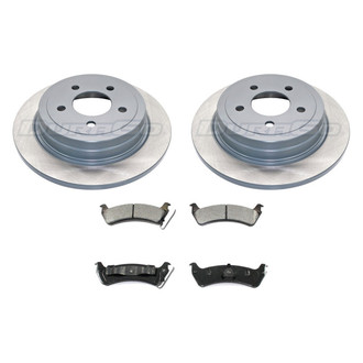 DuraGo® - Premium™ Plain Rear Brake Kit with Semi-Metallic Pads