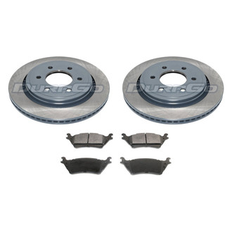 DuraGo® - Premium™ Plain Rear Brake Kit with Semi-Metallic Pads