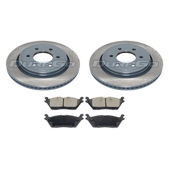 DuraGo® - Premium™ Plain Rear Brake Kit with Semi-Metallic Pads
