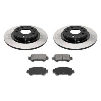 DuraGo® - Premium™ Plain Rear Brake Kit with Semi-Metallic Pads
