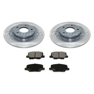 DuraGo® - Premium™ Plain Rear Brake Kit with Semi-Metallic Pads
