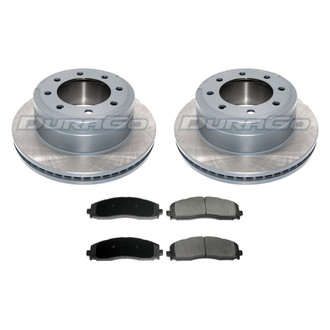 DuraGo® - Premium™ Plain Rear Brake Kit with Semi-Metallic Pads