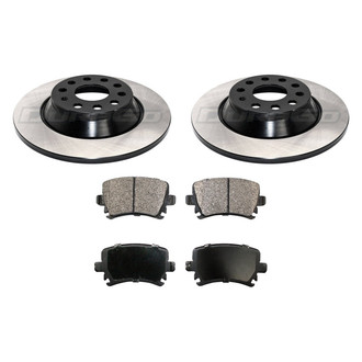 DuraGo® - Premium™ Plain Rear Brake Kit with Semi-Metallic Pads