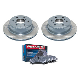 DuraGo® - Premium™ Plain Rear Brake Kit with Semi-Metallic Pads