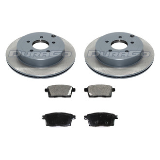 DuraGo® - Premium™ Plain Rear Brake Kit with Semi-Metallic Pads