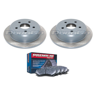 DuraGo® - Premium™ Plain Rear Brake Kit with Semi-Metallic Pads