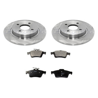 DuraGo® - Premium™ Plain Rear Brake Kit with Semi-Metallic Pads