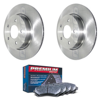 DuraGo® - Premium™ Plain Rear Brake Kit with Semi-Metallic Pads