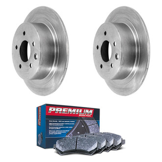 DuraGo® - Premium™ Plain Rear Brake Kit with Semi-Metallic Pads