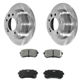 DuraGo® - Premium™ Plain Rear Brake Kit with Semi-Metallic Pads