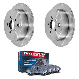DuraGo® - Premium™ Plain Rear Brake Kit with Semi-Metallic Pads