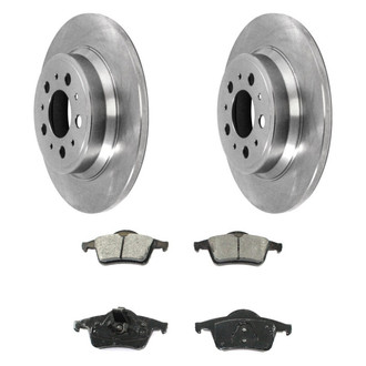 DuraGo® - Premium™ Plain Rear Brake Kit with Semi-Metallic Pads