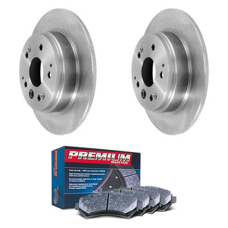DuraGo® - Premium™ Plain Rear Brake Kit with Semi-Metallic Pads