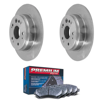 DuraGo® - Premium™ Plain Rear Brake Kit with Semi-Metallic Pads