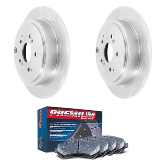 DuraGo® - Premium™ Plain Rear Brake Kit with Semi-Metallic Pads