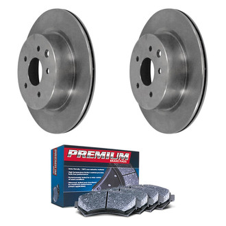 DuraGo® - Premium™ Plain Rear Brake Kit with Semi-Metallic Pads