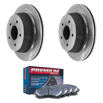 DuraGo® - Premium™ Plain Rear Brake Kit with Semi-Metallic Pads