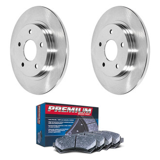 DuraGo® - Premium™ Plain Rear Brake Kit with Semi-Metallic Pads