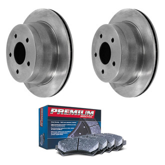 DuraGo® - Premium™ Plain Rear Brake Kit with Semi-Metallic Pads