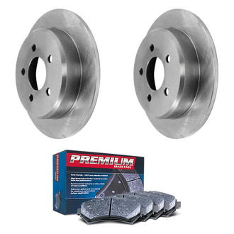 DuraGo® - Premium™ Plain Rear Brake Kit with Semi-Metallic Pads