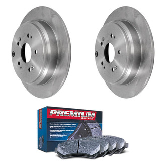 DuraGo® - Premium™ Plain Rear Brake Kit with Semi-Metallic Pads