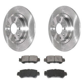 DuraGo® - Premium™ Plain Rear Brake Kit with Semi-Metallic Pads