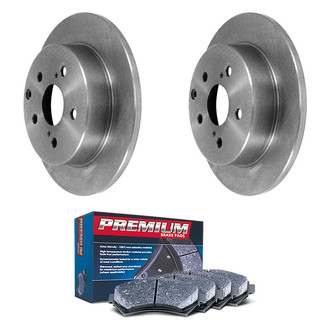 DuraGo® - Premium™ Plain Rear Brake Kit with Semi-Metallic Pads
