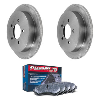 DuraGo® - Premium™ Plain Rear Brake Kit with Semi-Metallic Pads