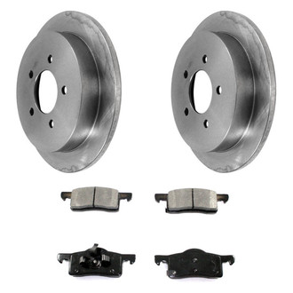 DuraGo® - Premium™ Plain Rear Brake Kit with Semi-Metallic Pads