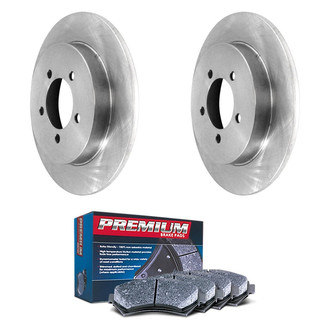 DuraGo® - Premium™ Plain Rear Brake Kit with Semi-Metallic Pads