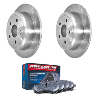 DuraGo® - Premium™ Plain Rear Brake Kit with Semi-Metallic Pads