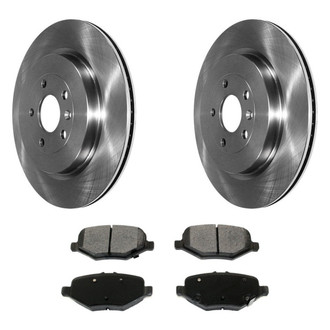 DuraGo® - Premium™ Plain Rear Brake Kit with Semi-Metallic Pads
