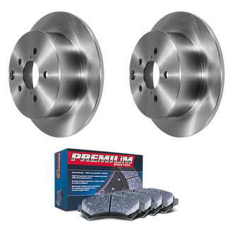 DuraGo® - Premium™ Plain Rear Brake Kit with Semi-Metallic Pads