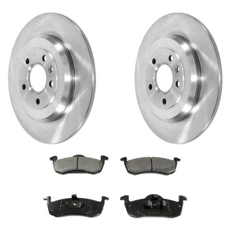 DuraGo® - Premium™ Plain Rear Brake Kit with Semi-Metallic Pads