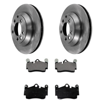 DuraGo® - Premium™ Plain Rear Brake Kit with Semi-Metallic Pads