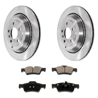 DuraGo® - Premium™ Plain Rear Brake Kit with Semi-Metallic Pads