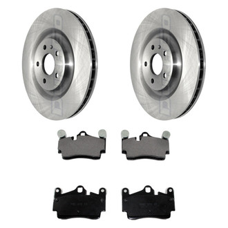 DuraGo® - Premium™ Plain Rear Brake Kit with Semi-Metallic Pads
