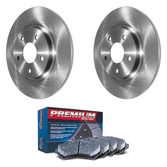DuraGo® - Premium™ Plain Rear Brake Kit with Semi-Metallic Pads