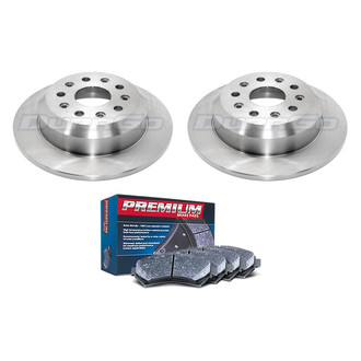 DuraGo® - Premium™ Plain Rear Brake Kit with Semi-Metallic Pads