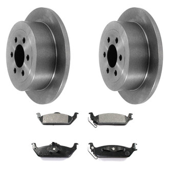 DuraGo® - Premium™ Plain Rear Brake Kit with Semi-Metallic Pads