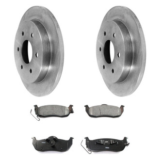 DuraGo® - Premium™ Plain Rear Brake Kit with Semi-Metallic Pads